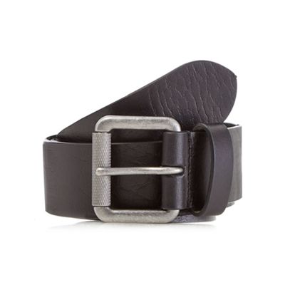 Mantaray Black leather belt